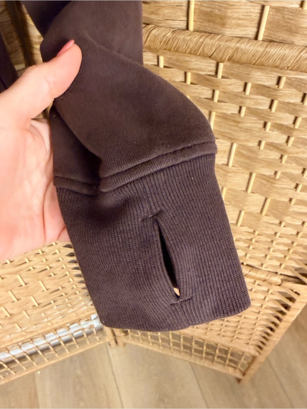 Lululemon Scuba Full-Zip Hoodie Espresso Size 10 - Picture 4 of 7